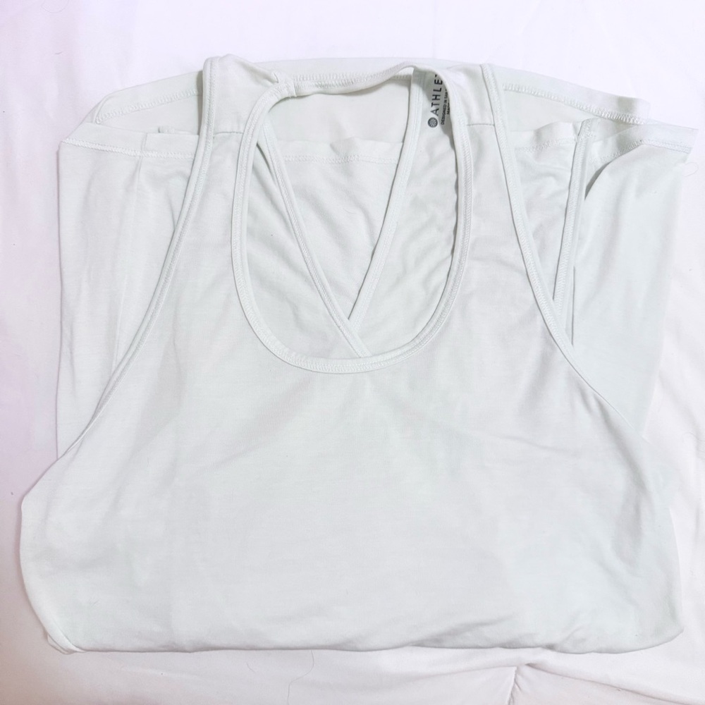 Athleta Green Backless Tank Top